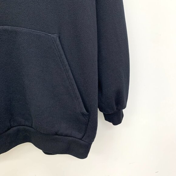 EM0060 Gucci black logo embroidered hooded drawstring long-sleeved sweatshirt XS - Picture 4 of 7